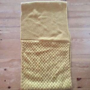 Accessories - Mustard Mixed Weave Knitted Infinity Loop Scarf Accessories - Mustard Mixed Weave Knitted Infinity Loop Scarf